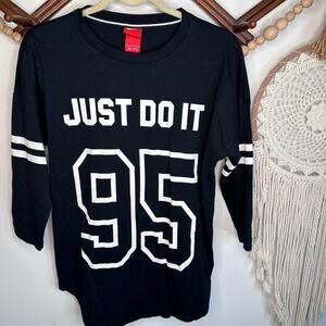Nike 3/4 Sleeve Just Do It 95 Black T